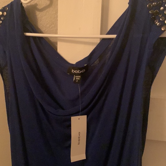 NWT bold blue Bebe top - Picture 3 of 4